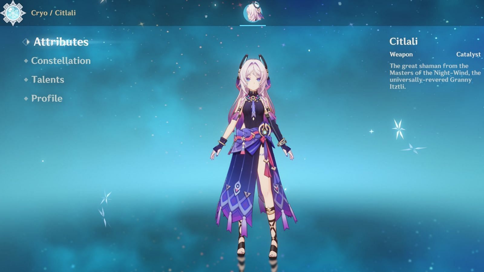 Screenshot of Citlali in-game (Image via HoYoverse)